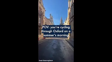 An early morning cycle through Oxford