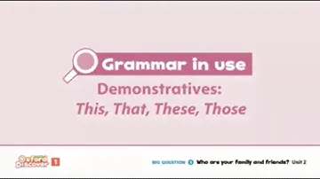 DEMONSTRATIVES Oxford Discover 1 Unit 2 Grammar in Use