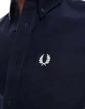 Fred Perry short sleeve oxford shirt in navy