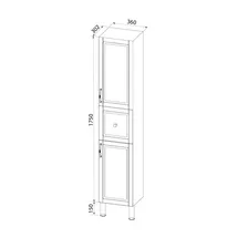 Шкаф-пенал Iddis Oxford OXF36N0i97