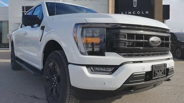 2023 F-150 XLT 302A 3.5L EcoBoost in Oxford White w/ Black Appearance Package Walk-Around