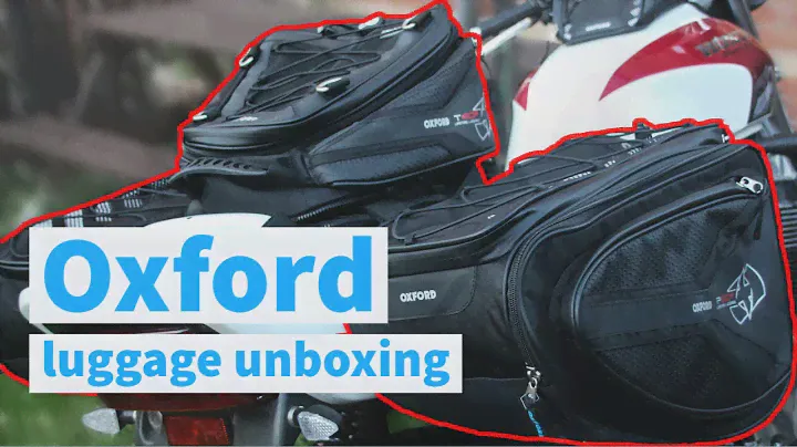 Oxford motorcycle luggage unboxing - Oxford panniers, Oxford tail bag & Oxford magnetic tank bag