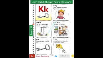 My Oxford Reading Tree Dictionary  | Letter Kk | Lesson 11 @Arsal Academy
