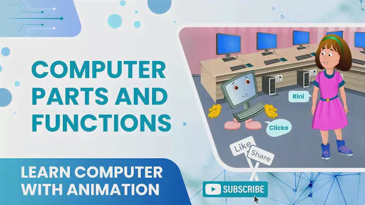 Basics of Computers | Computer Parts and Functions | Parts of Computer System Name [ Animation ]