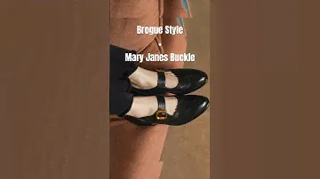Brogue Style Oxford Shoes + Mary Jane Shoes Inspiration 🖤