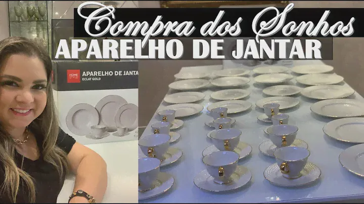 COMPREI O APARELHO DE JANTAR DOS MEUS SONHOS | ECLAT GOLD HOME STYLE CAMICADO