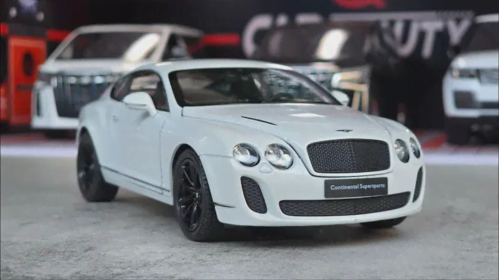 HD Miniature | White Bentley Continental Supersports 1/24 Scale Model